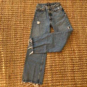 BDG high rise wide leg jean